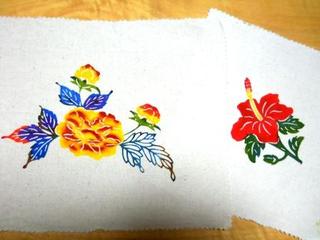 ～紅型染～　完成♪