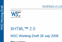 XHTML2.0