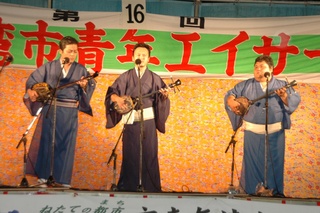 第16回エイサー祭り：1日目地謡・地方（ジウテ・ジカタ）