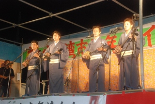 第16回エイサー祭り：1日目地謡・地方（ジウテ・ジカタ）
