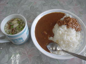 納豆カレー～～！！
