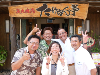 石垣でのランチ