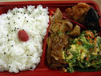 焼肉ゴーヤー弁当♪