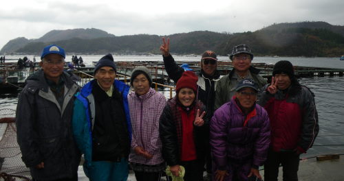 ♪♪　年末恒例の釣り堀でのタイ釣り大会　♪♪