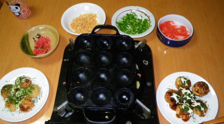 ♪♪　久し振りに大阪名物　たこ焼きを腹いっぱい　♪♪