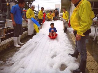 沖縄にも、雪が降りました！