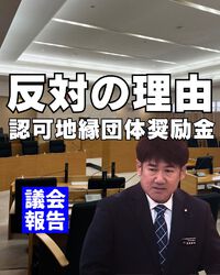 反対の理由／認可地縁団体奨励金条例 2024/12/25 17:37:17