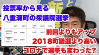投票率から振り返る八重瀬町の衆議院議員選挙 2021/11/05 09:49:16