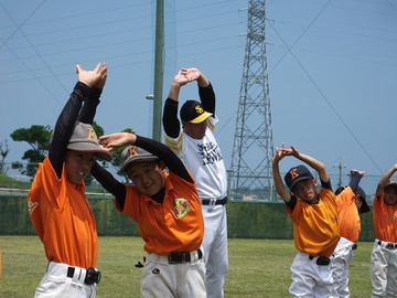 母の日は…野球教室