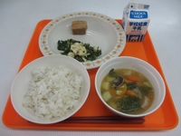 2013/1/30（水）本日の給食メニュー 2013/01/30 17:58:56