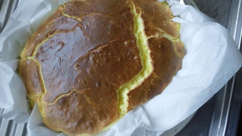 チーズケーキ焼けたよ。