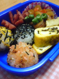 いんげんベーコン巻き弁当