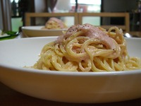明太子のクリームパスタ