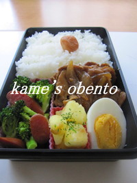 豚肉と玉ねぎの甘辛弁当 2010/02/12 10:16:32