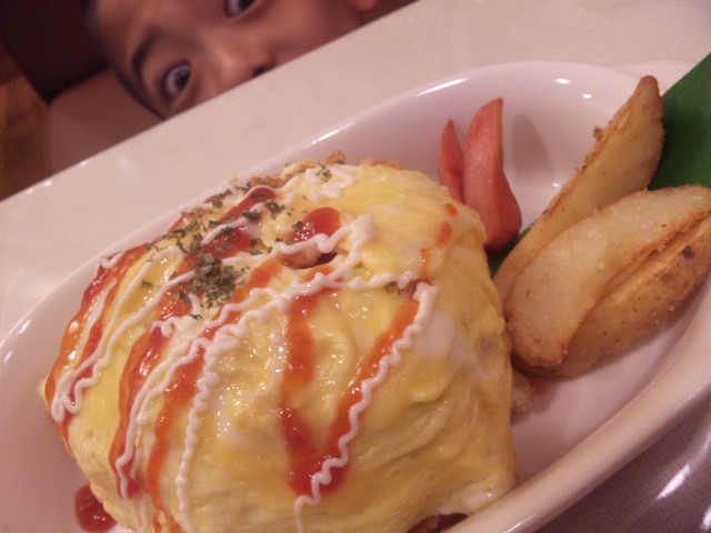 長男とふたりで喫茶SHIMAYAランチ☆