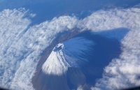 富士山を上から拝む。