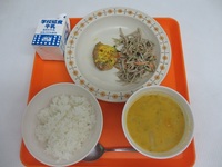 2012/12/12（水）の本日の給食メニュー 2012/12/12 14:31:14