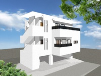 沖縄市「胡屋二世帯の家」３Ｆ床スラブ打設 2023/04/11 11:00:00