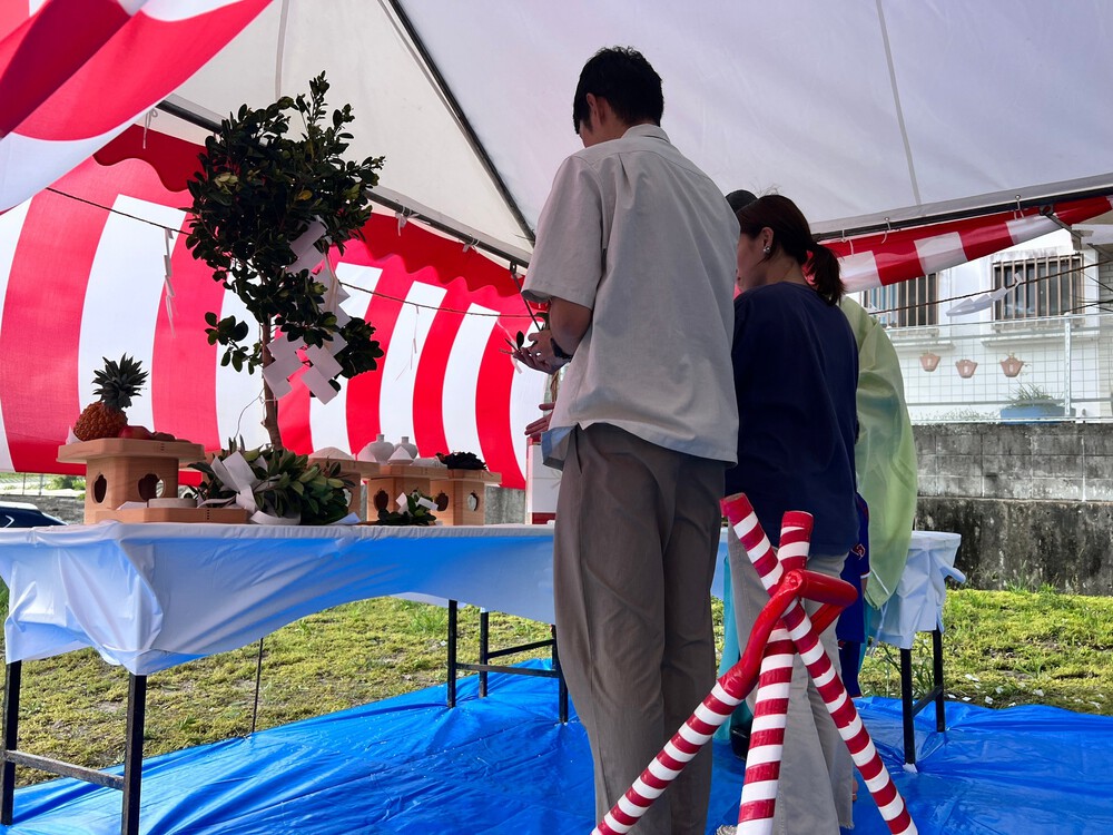 八重瀬町「宜次の家Ⅱ」地鎮祭