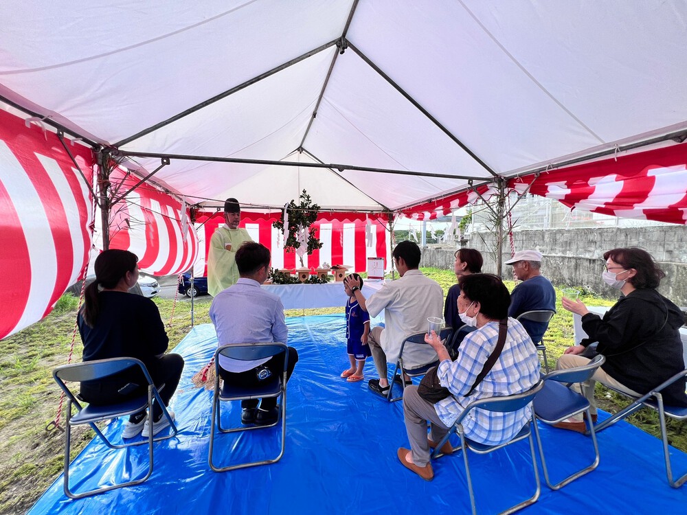 八重瀬町「宜次の家Ⅱ」地鎮祭