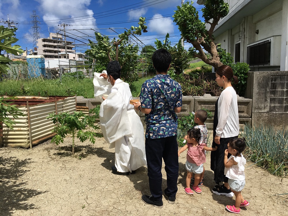 南風原町「与那覇二世帯の家」地鎮祭