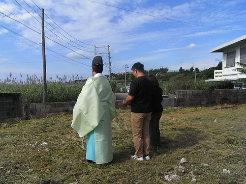 八重瀬町「上田原の家Ⅱ」地鎮祭