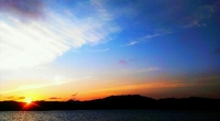 小浜島細崎の夕日、夕焼け 2013/03/26 12:27:23
