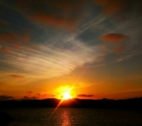 小浜島の夕日 2013/03/29 07:41:22