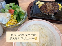セットのサラダにビックリ❣ 2022/06/23 11:23:59