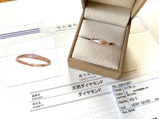 初めてのオーダージュエリーが完成❣
