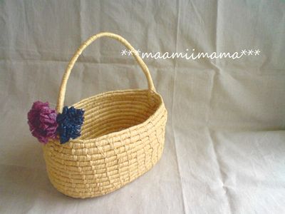 ハンドメイド：アンダリヤのワンハンドルかご