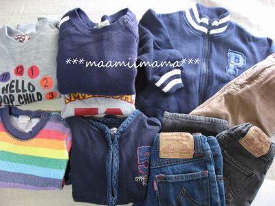 おやこ市で子供服の古着。男の子用