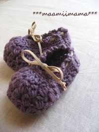 ハンドメイド：毛糸のベビーシューズ 2009/11/01 22:51:31