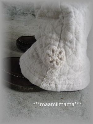 ハンドメイド：リネンブーツカットパンツ
