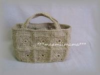 ハンドメイド：麻ひものモチーフバック　＃35 2009/05/08 18:54:42