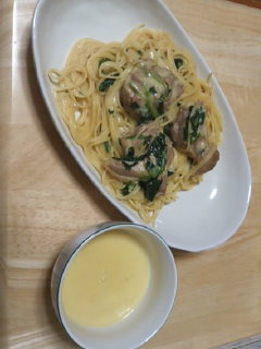 夕食(o^v^o)