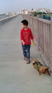 甥っ子とミッキー