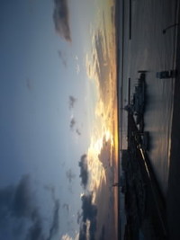 石垣島から眺める夕焼け空