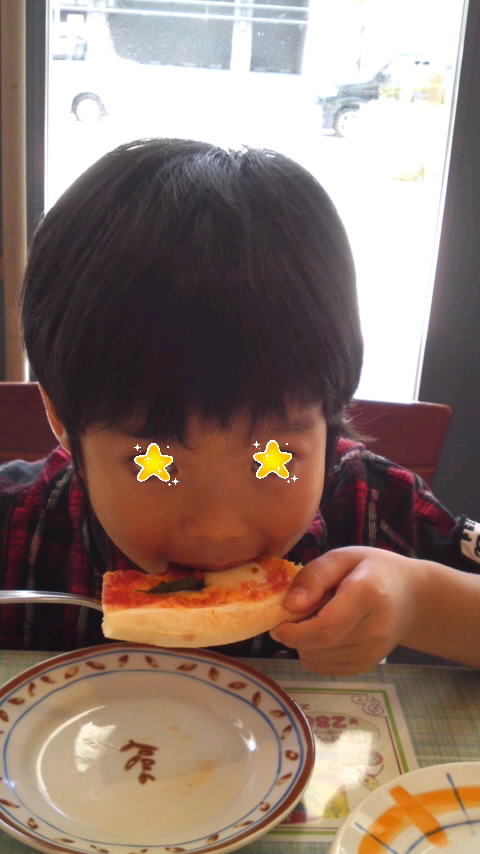 息子君とランチ