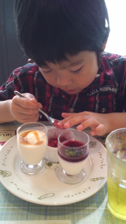 息子君とランチ