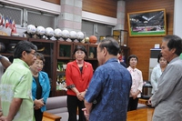 稲嶺ススム市長の激励 2014/05/16 22:39:23