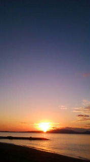 今日の夕焼け☆ 2008/12/03 20:36:58
