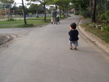 公園を散歩
