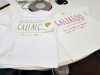 【カラルーTシャツ】第2回カラルー試食会に向けてオリジナルのTシャツを作ってもらいました 2018/06/09 08:30:00