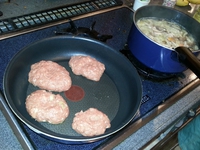 本日は父と長男の料理当番