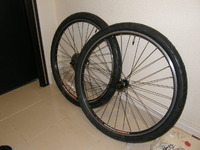 自転車のタイヤ交換２