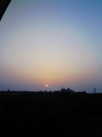 朝の太陽