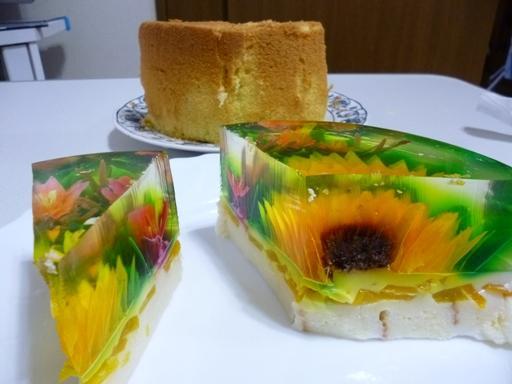 水中花のようなケーキ プク チワワ