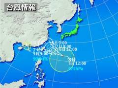 台風です