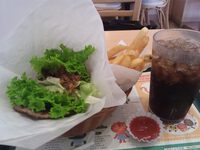 モスバーガー　【毎月29日限定】にくにくにくバーガー　ポテトS・ドリンクセット 2022/12/29 15:47:00